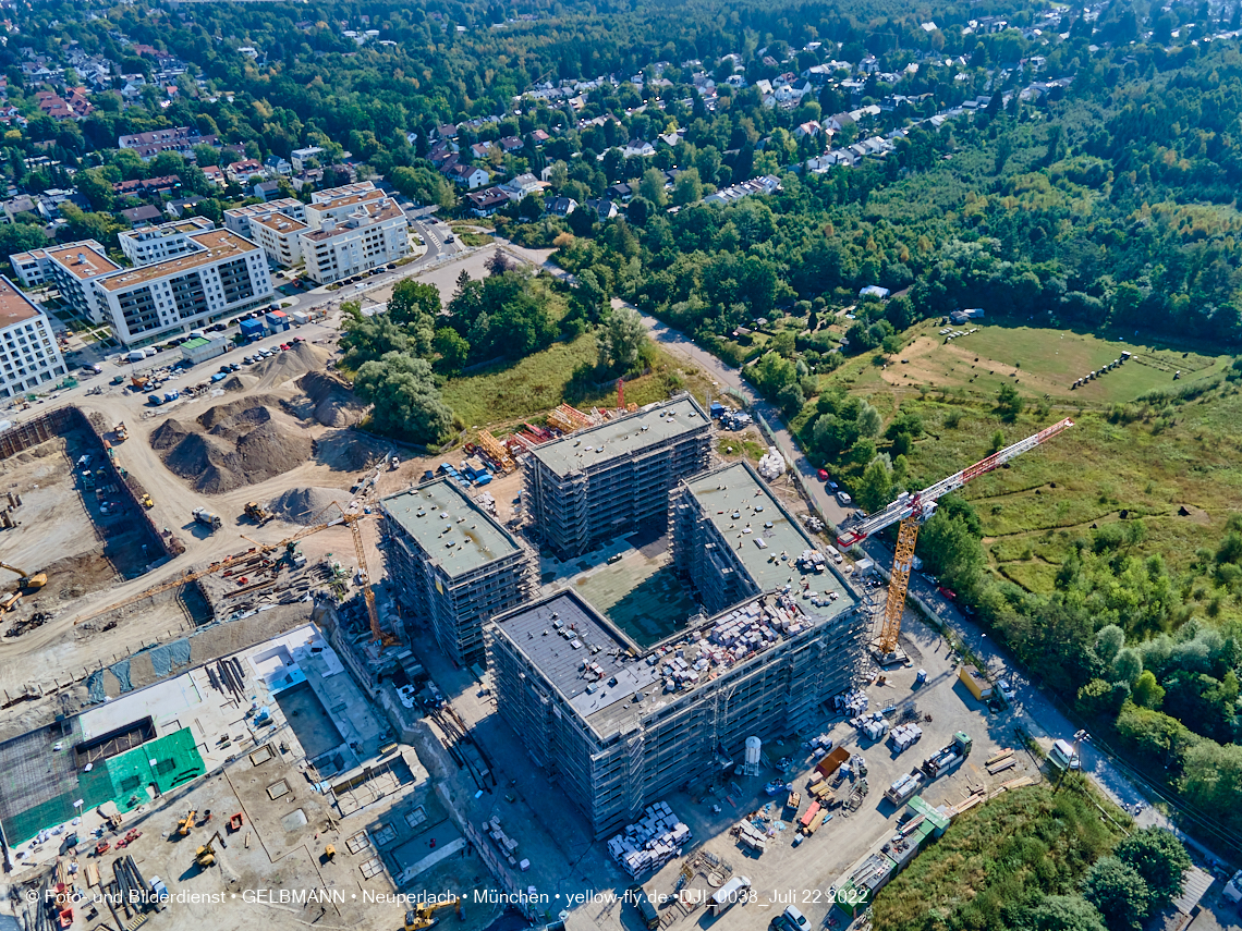 22.07.2022 - Baustelle Alexisqaurtier und Pandion Verde in Neuperlach